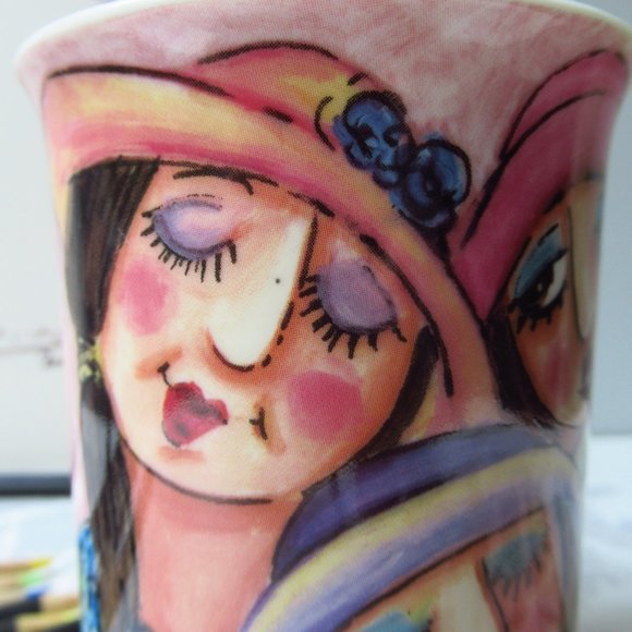 Porcelain Fine China Mug Fat Ladies Northamptonshire Creative Tops England - Picture 5 of 14